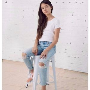 Tillys RSQ Girlfriend Jeans in light wash